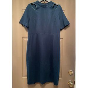 NWT Savoir Faire sexy teal dress w/ cut outs size 12